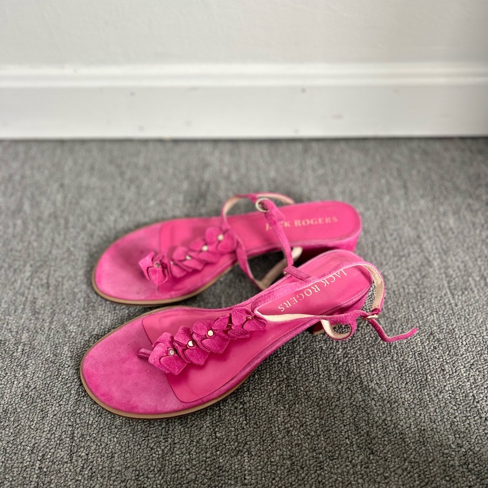 Jack Rogers Fuchsia Sandals